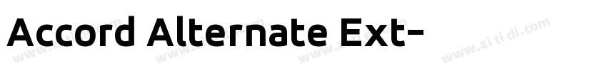Accord Alternate Ext字体转换